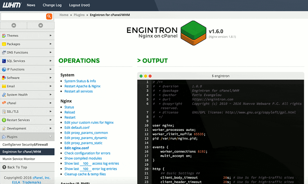 Engintron, one of the best Nginx modules for cPanel