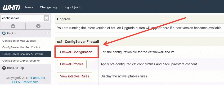 Install CSF Firewall on cPanel - Configuration explained step by step
