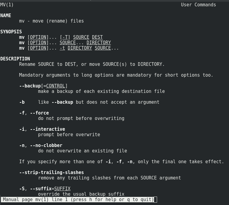 Mv folder deals linux