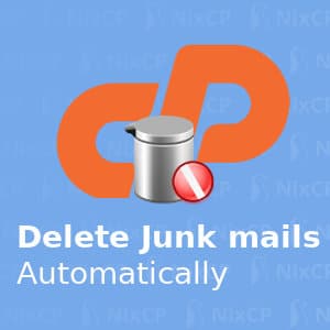 delete junk mail on cpanel