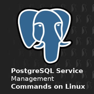 postgresql management commands on linux