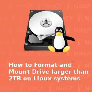 mount large drive on Linux