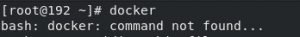 The famous "docker command not found" error on the terminal